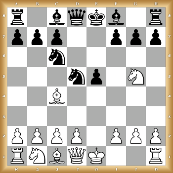 r1bqkb1r/ppp2ppp/2n5/3np1N1/2B5/8/PPPP1PPP/RNBQK2R w KQkq - 0 1