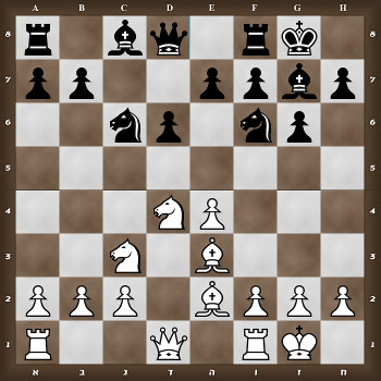r1bq1rk1/pp2ppbp/2np1np1/8/3NP3/2N1B3/PPP1BPPP/R2Q1RK1 w