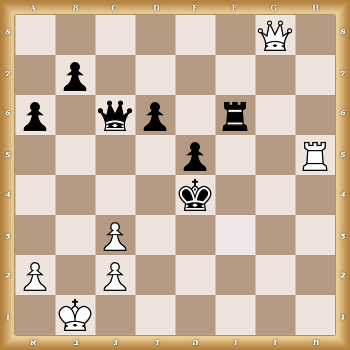 6Q1/1p6/p1qp1r2/4p2R/4k3/2P5/P1P5/1K6 w KQkq - 0 1