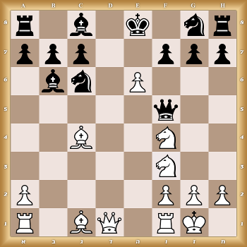 r1b1k1nr/ppp2ppp/1bn1P3/5q2/2B2N2/5N2/P4PPP/R1BQ1RK1 w KQkq - 0 1