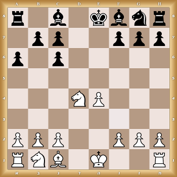r1b1kbnr/1pp2ppp/p1p5/8/3NP3/8/PPP2PPP/RNB1K2R w KQkq - 0 1