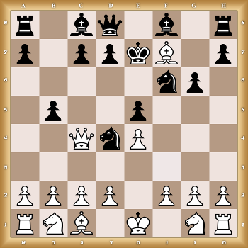 r1bq1b1r/p1ppkB1p/5np1/1p2p3/2QnP3/8/PPPP1PPP/RNB1K1NR w KQkq - 0 1