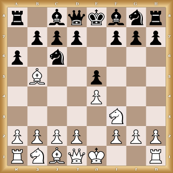 r1bqkbnr/1ppp1ppp/p1n5/1B2p3/4P3/5N2/PPPP1PPP/RNBQK2R w KQkq - 0 1