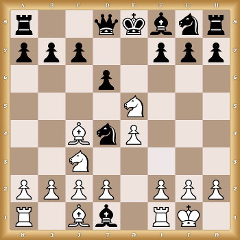 r2qkbnr/ppp2ppp/3p4/4N3/2BnP3/2N5/PPPP1PPP/R1Bb1RK1 w KQkq - 0 1