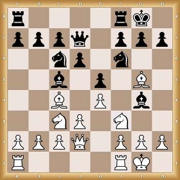r4rk1/pppq1ppp/2np1n2/2b1p1B1/2B1P1b1/2NP1N2/PPPQ1PPP/R4RK1 w - - 0 1