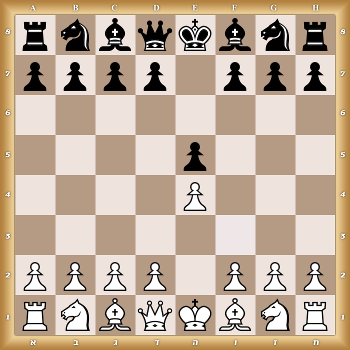rnbqkbnr/pppp1ppp/8/4p3/4P3/8/PPPP1PPP/RNBQKBNR w KQkq - 0 1