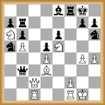 4brk1/pr4pp/Np2p2n/nP1pN3/3P2PP/1q1B4/2Q2P2/2R2RK1 w KQkq - 0 1