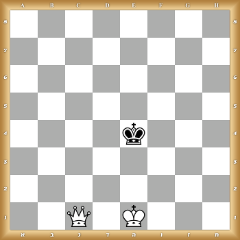 8/8/8/8/4k3/8/8/2Q1K3 w