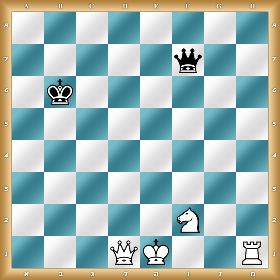 8/5q2/1k6/8/8/8/5N2/3QK2R w KQkq - 0 1