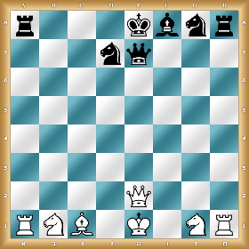 r3kbnr/3nq3/8/8/8/8/4Q3/RNB1K1NR w KQkq - 0 1