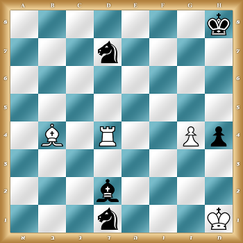 7k/3n4/8/8/1B1R2Pp/8/3b4/3n3K w - - 0 1