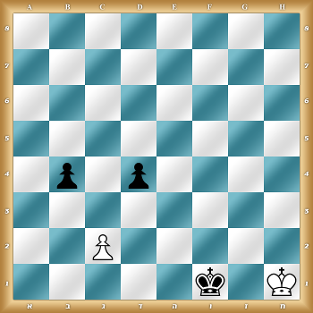 8/8/8/8/1p1p4/8/2P5/5k1K w