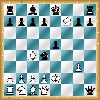 r1b1k2r/pppp1Npp/8/4p3/2Bn4/6P1/PPPPK3/RNBQ3q w KQkq - 0 1