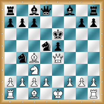 r1bq1b1r/ppp3pp/4k3/3np3/1nB1Q3/2N5/PPPP1PPP/R1B1K2R w KQkq - 0 1