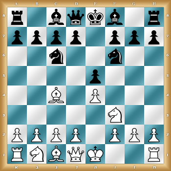 r1bqkb1r/pppp1ppp/2n2n2/4p3/2B1P3/5N2/PPPP1PPP/RNBQK2R w KQkq - 0 1