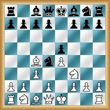 r1bqkbnr/pppp1ppp/8/4p3/2BnP3/2P2N2/PP1P1PPP/RNBQK2R w KQkq - 0 1