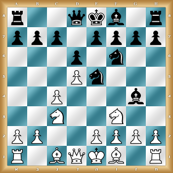 r2qkb1r/ppp1pppp/3p1n2/3Pn3/2P3b1/2N2N2/PP2PPPP/R1BQKB1R w