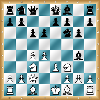 rnq1kb1r/pp2pp1p/2pp1np1/8/2PP2b1/2N1PN2/PPQ2PPP/R1B1KB1R w