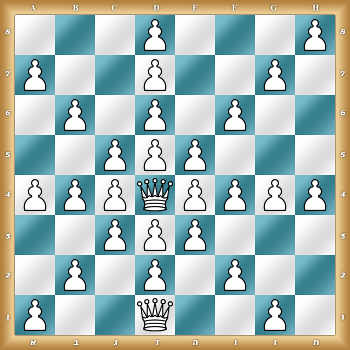 3P3P/P2P2P1/1P1P1P2/2PPP3/PPPQPPPP/2PPP3/1P1P1P2/P2Q2P1 w