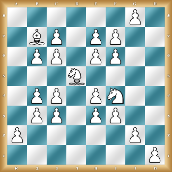6P1/1BP1PP2/1PP1PP2/3A4/1PP1PN2/1PP1PP2/P5P1/7P w
