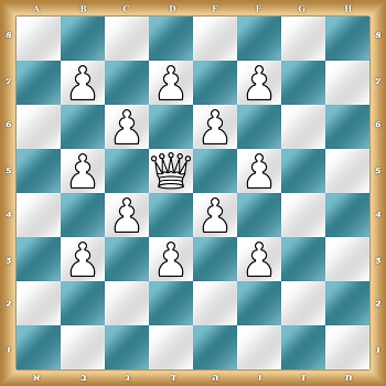 8/1P1P1P2/2P1P3/1P1Q1P2/2P1P3/1P1P1P2/8/8 w