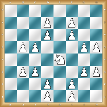 8/3P1P2/3P1P2/1PP3PP/4N3/1PP3PP/3P1P2/3P1P2 w