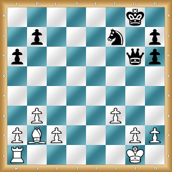 6k1/1p3n1p/p5qp/8/8/1P3P2/PBP3PP/R5K1 w