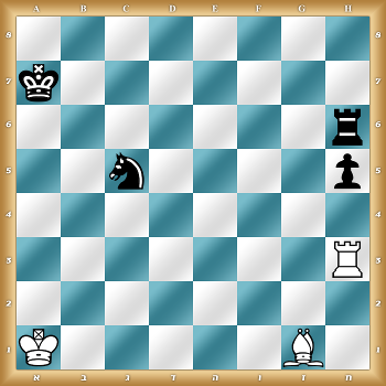 8/k7/7r/2n4p/8/7R/8/K5B1 w KQkq - 0 1