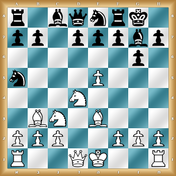 r1bqnrk1/pp1pppbp/6p1/n3P3/3N4/1BN1B3/PPP2PPP/R2QK2R w