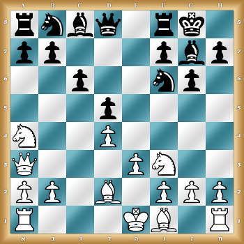 rnbq1rk1/pp3pbp/2p2np1/3p4/N2P4/Q3PN2/PP1B1PPP/R3KB1R w