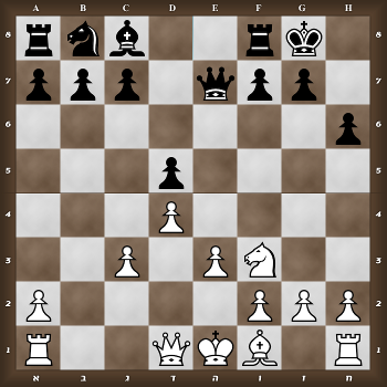 rnb2rk1/ppp1qpp1/7p/3p4/3P4/2P1PN2/P4PPP/R2QKB1R w